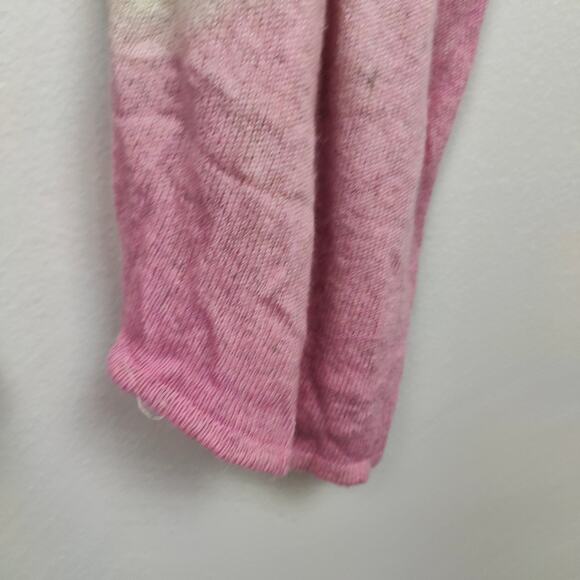 Roberta Roller Rabbit Cashmere Cardigan Womens One Size Pink Oatmeal Sweater - Picture 4 of 8